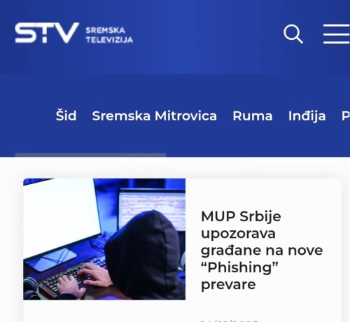 Photo post from sremskatelevizija.