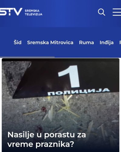 Photo post from sremskatelevizija.
