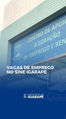 Video post from prefeituradeigarape.