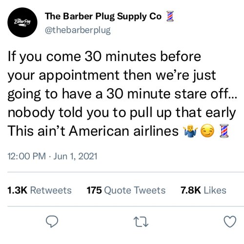Photo post from iamthebarberplug.
