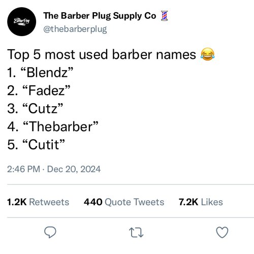 Photo post from iamthebarberplug.