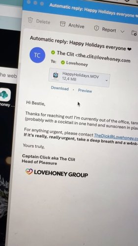 Video post from lovehoneyofficial.