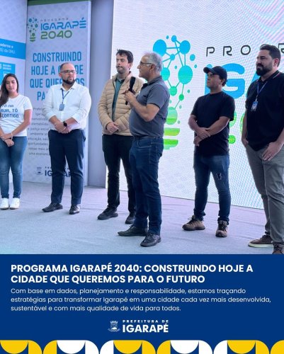 Carousel post from prefeituradeigarape.