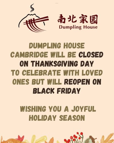 Photo post from dumplinghouse.cambridge.