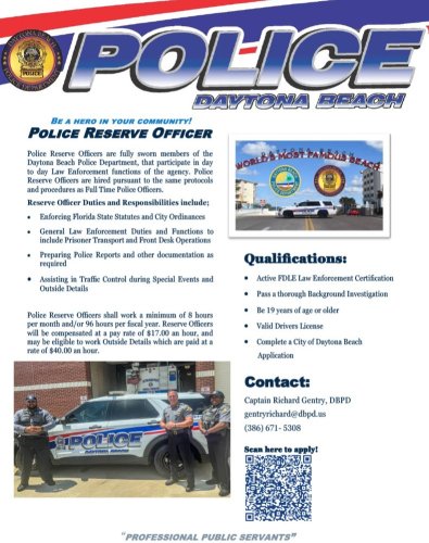 Photo post from daytonabeachpolice.