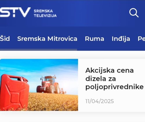 Photo post from sremskatelevizija.