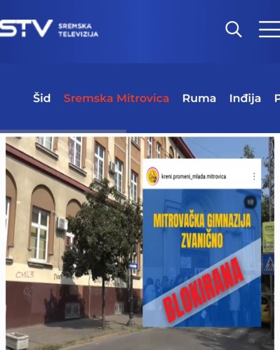 Photo post from sremskatelevizija.