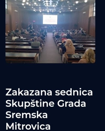 Photo post from sremskatelevizija.