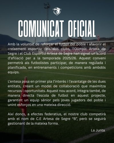 Photo post from olimpicartesadesegre.