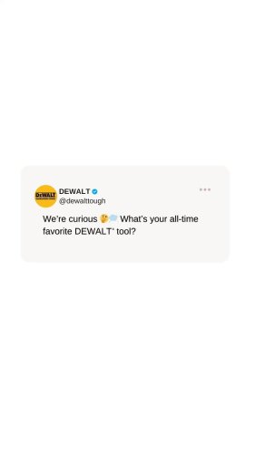 Video post from dewalttough.
