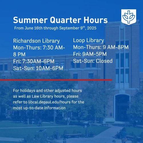 Photo post from depaul_library.