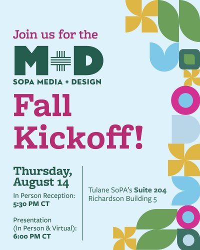 Photo post from tulane.sopa.media.and.design.