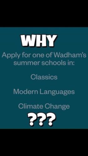 Video post from wadhamoxford.