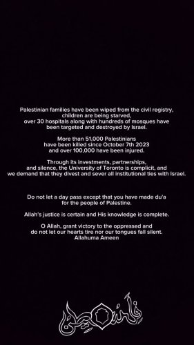 Video post from uoftmsa.