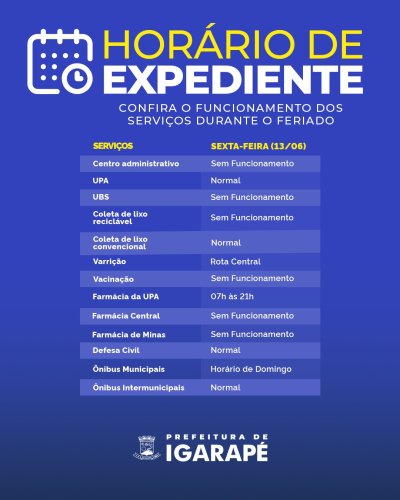 Photo post from prefeituradeigarape.