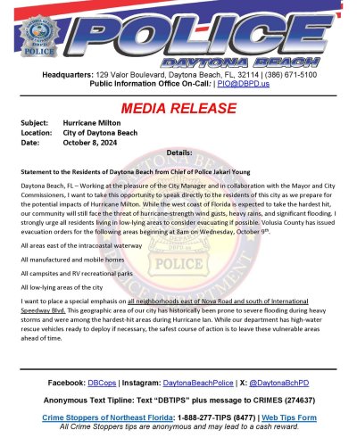 Carousel post from daytonabeachpolice.