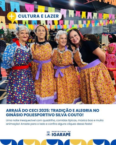 Carousel post from prefeituradeigarape.