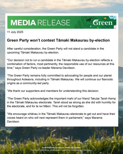 Photo post from nzgreenparty.