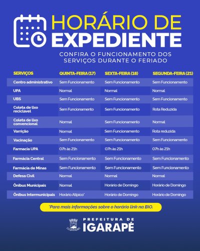 Photo post from prefeituradeigarape.