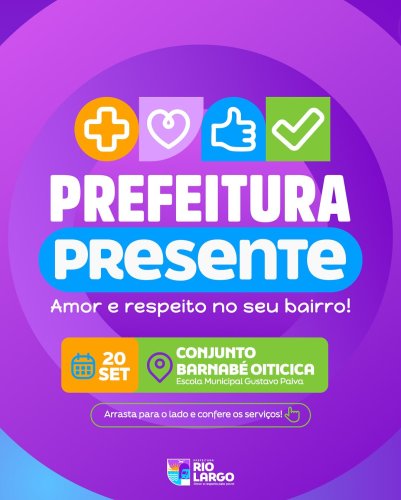 Carousel post from prefeiturariolargo.