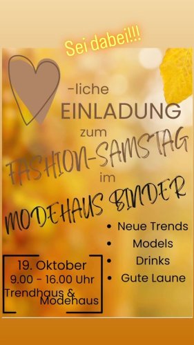 Video post from modehausbinder.