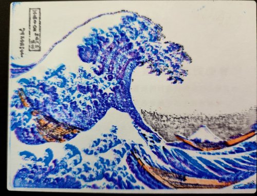 浮世絵アート 青と緑の海景 川瀬巴水による浮世絵「The Washington Monument」