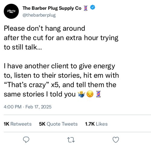Photo post from iamthebarberplug.