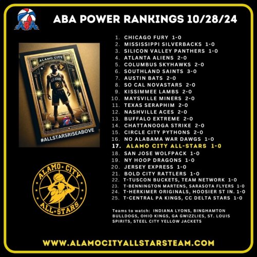 Photo post from thealamocityallstars.