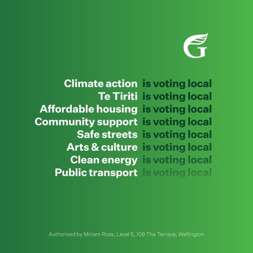 Photo post from nzgreenparty.