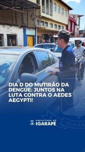 Video post from prefeituradeigarape.