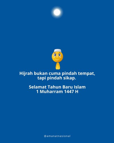 Photo post from amanatnasional.