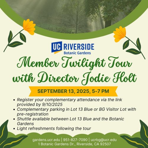 Photo post from ucrbotanicgardens.