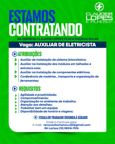 Photo post from claudeirlopesefilhosenergia.