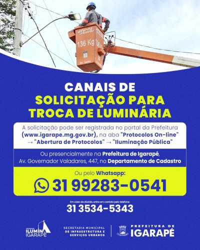 Photo post from prefeituradeigarape.