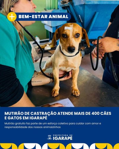 Carousel post from prefeituradeigarape.