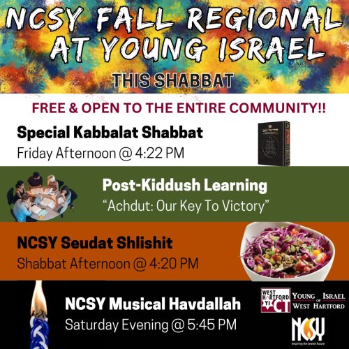 Photo post from youngisraelweha.
