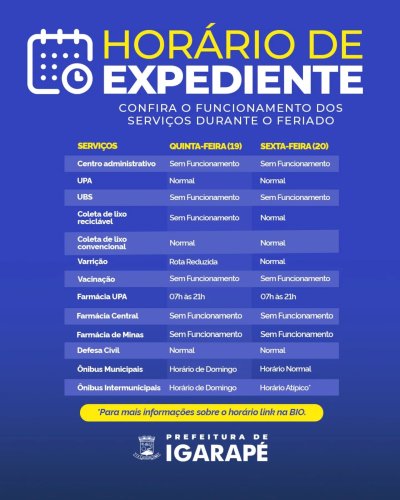 Photo post from prefeituradeigarape.