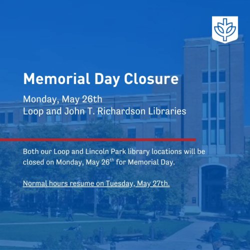 Photo post from depaul_library.
