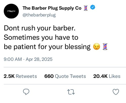 Photo post from iamthebarberplug.