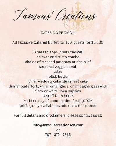 Carousel post from famous_creations_catering.