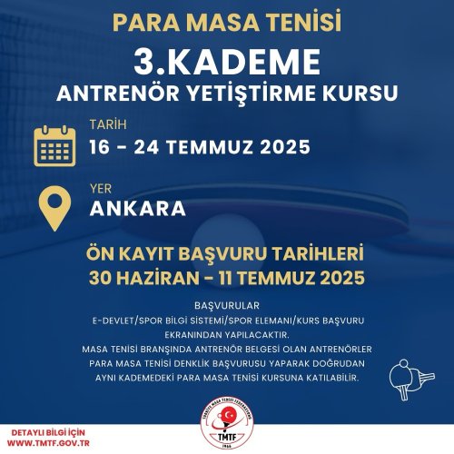 Photo post from turkiyemasatenisifederasyonu.