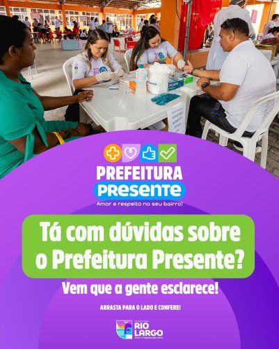 Carousel post from prefeiturariolargo.