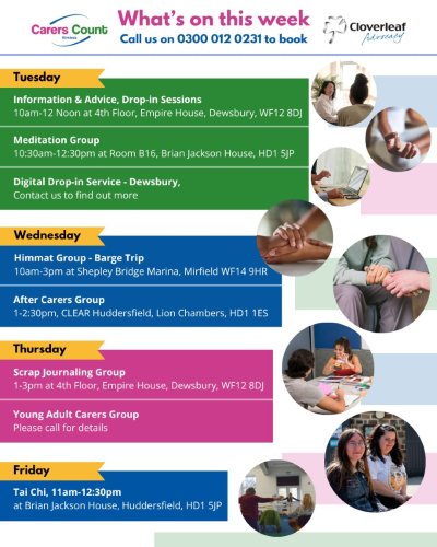 Photo post from carerscountkirklees.