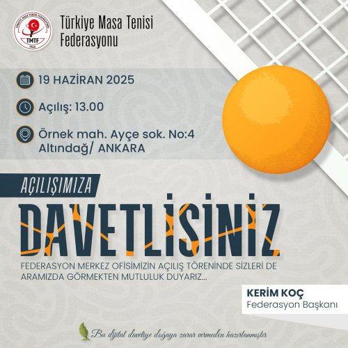 Photo post from turkiyemasatenisifederasyonu.