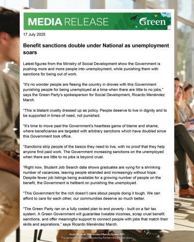 Photo post from nzgreenparty.