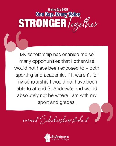 Carousel post from standrewsanglicancollege.