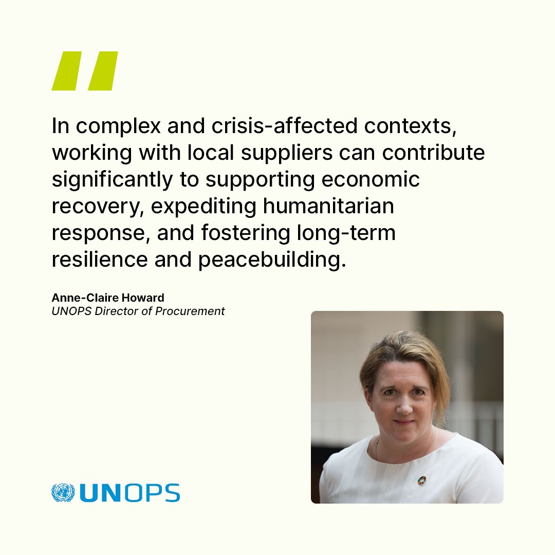 Photo post from @UNOPS.