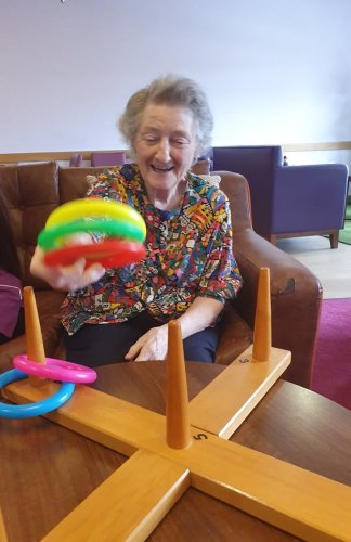 Carousel post from Knebworth care home.