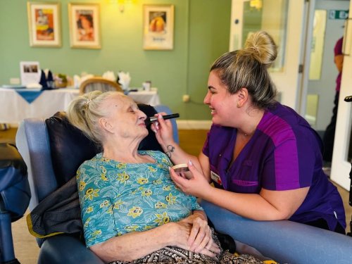 Carousel post from Woodland Hall Care Home.