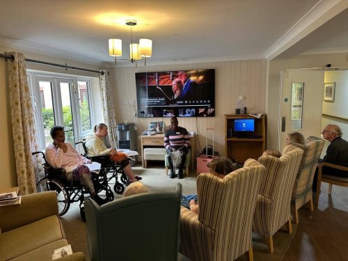 Carousel post from Woodland Hall Care Home.
